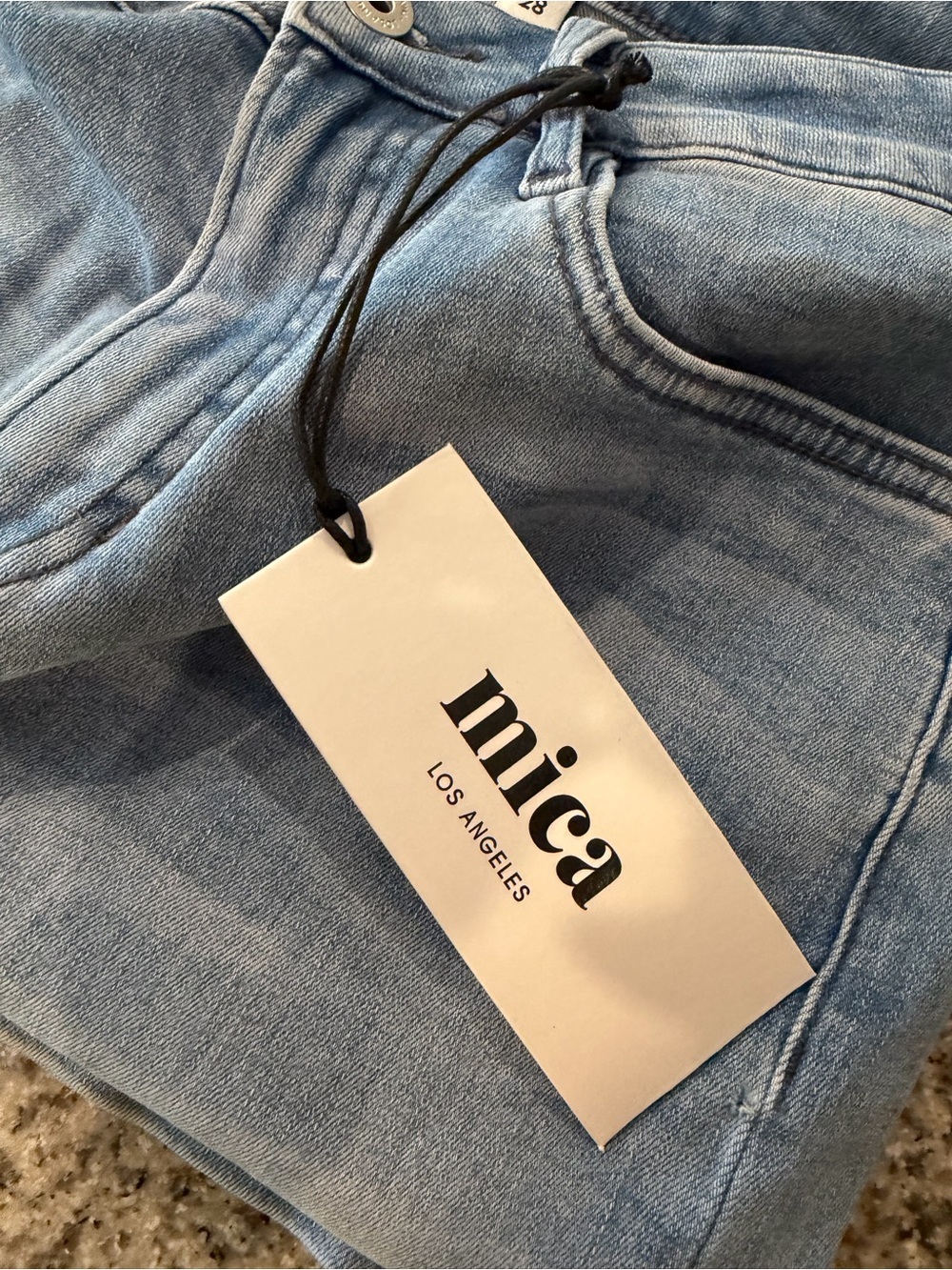 Mica Wide Leg Jean Womens Size 28 Light Wash Stretch Comfortable Denim New - Picture 13 of 16